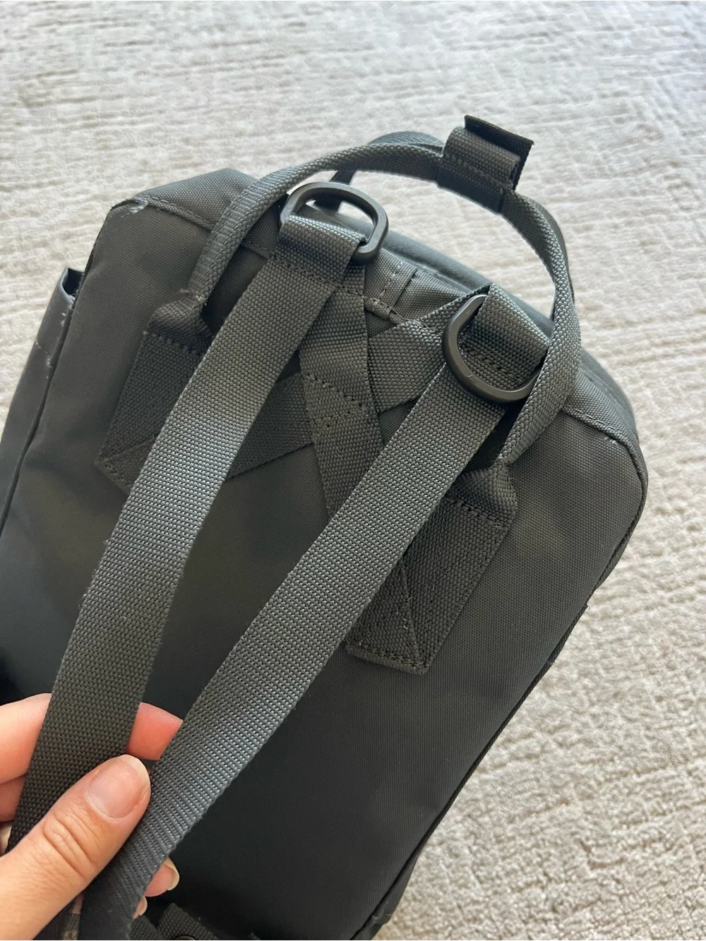 Fjallraven Mini Charcoal Grey Backpack